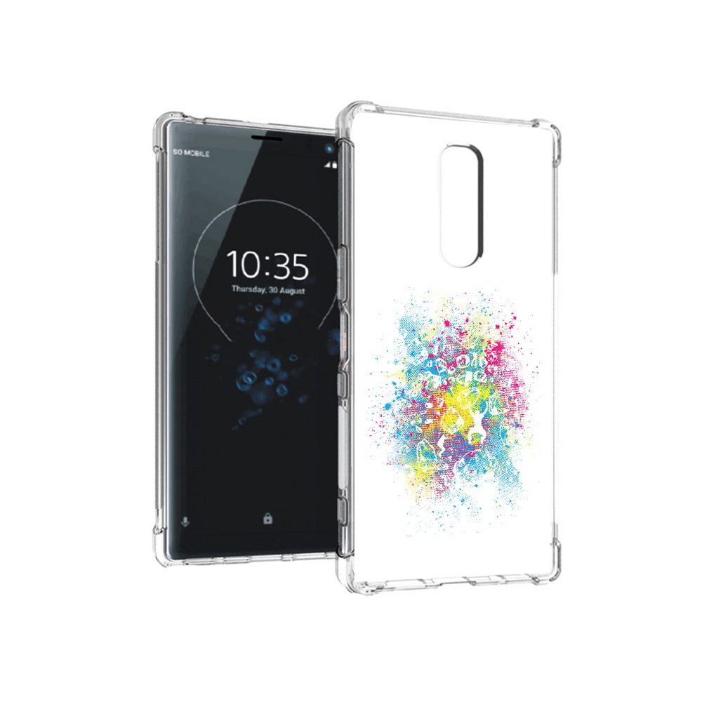 

Чехол MyPads Tocco для Sony Xperia 1 акварель абстракция (PT141276.244.214), Прозрачный, Tocco