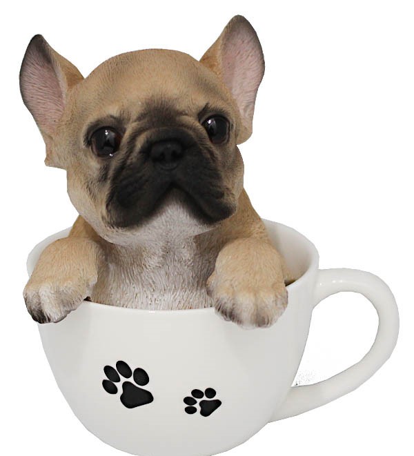 Статуэтка Собачка в чашке в подарочной упаковке Полистоун 120-017 118-120-017