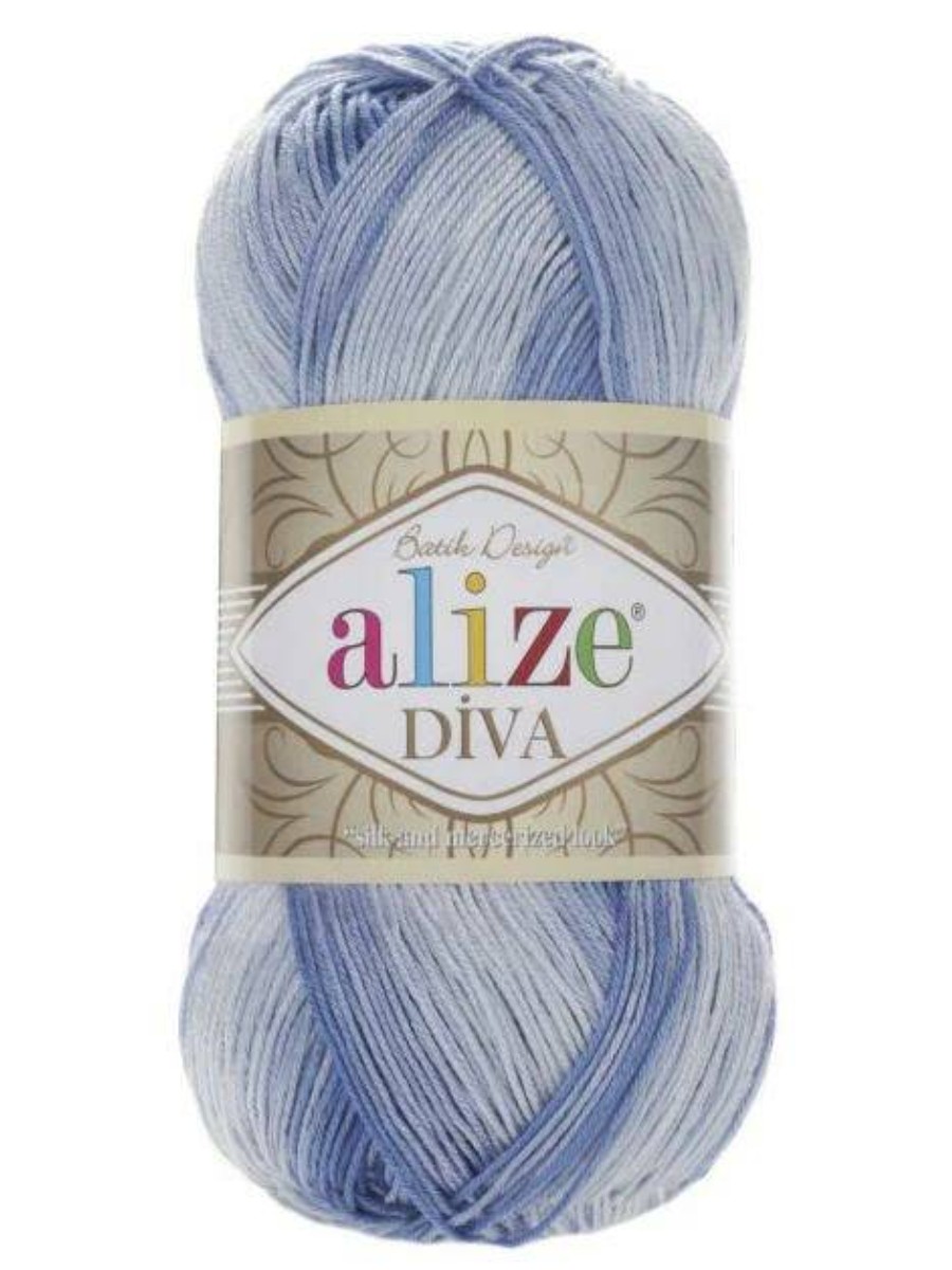 

Пряжа ALIZE "Diva Batik", 100% микрофибра, 350 мх100 г, 3282, Синий, "Diva Batik", 100% микрофибра, 350 мх100 г, 3282