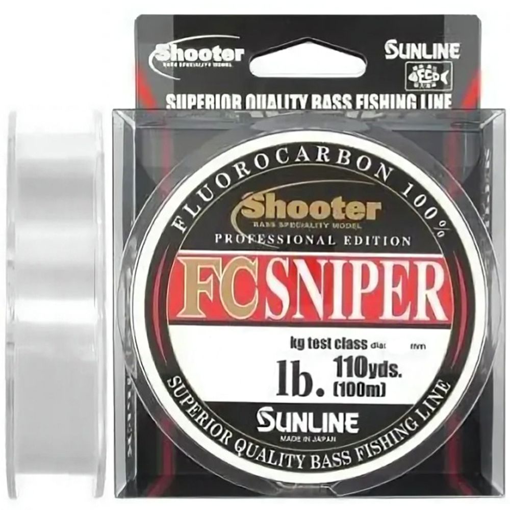 Шнур SunLine FC Sniper Shooter 60074170 прозрачный,100 м