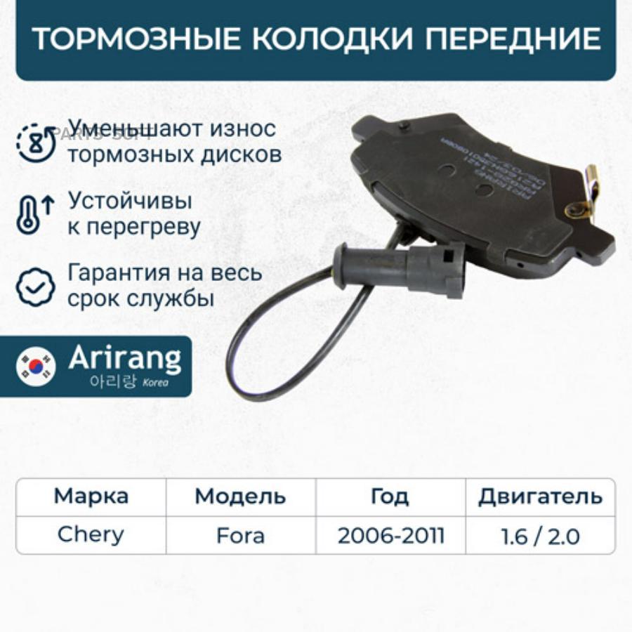 

Колодки Дискового Тормоза Перед 1Шт.