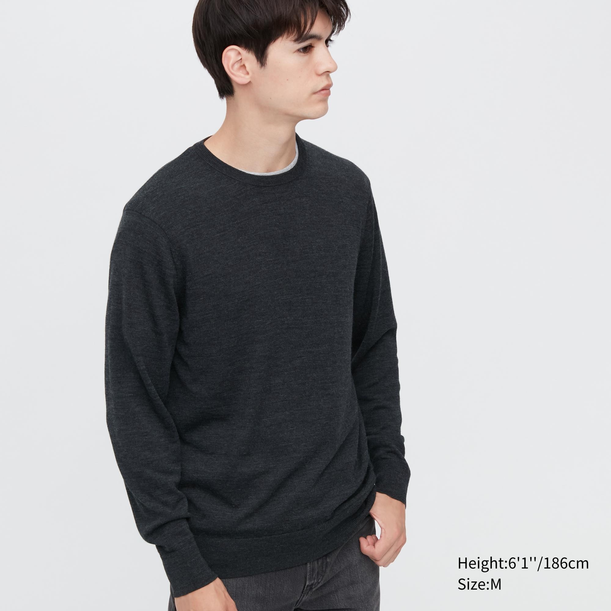 Джемпер мужской UNIQLO 450535COL08 серый XL (доставка из-за рубежа)