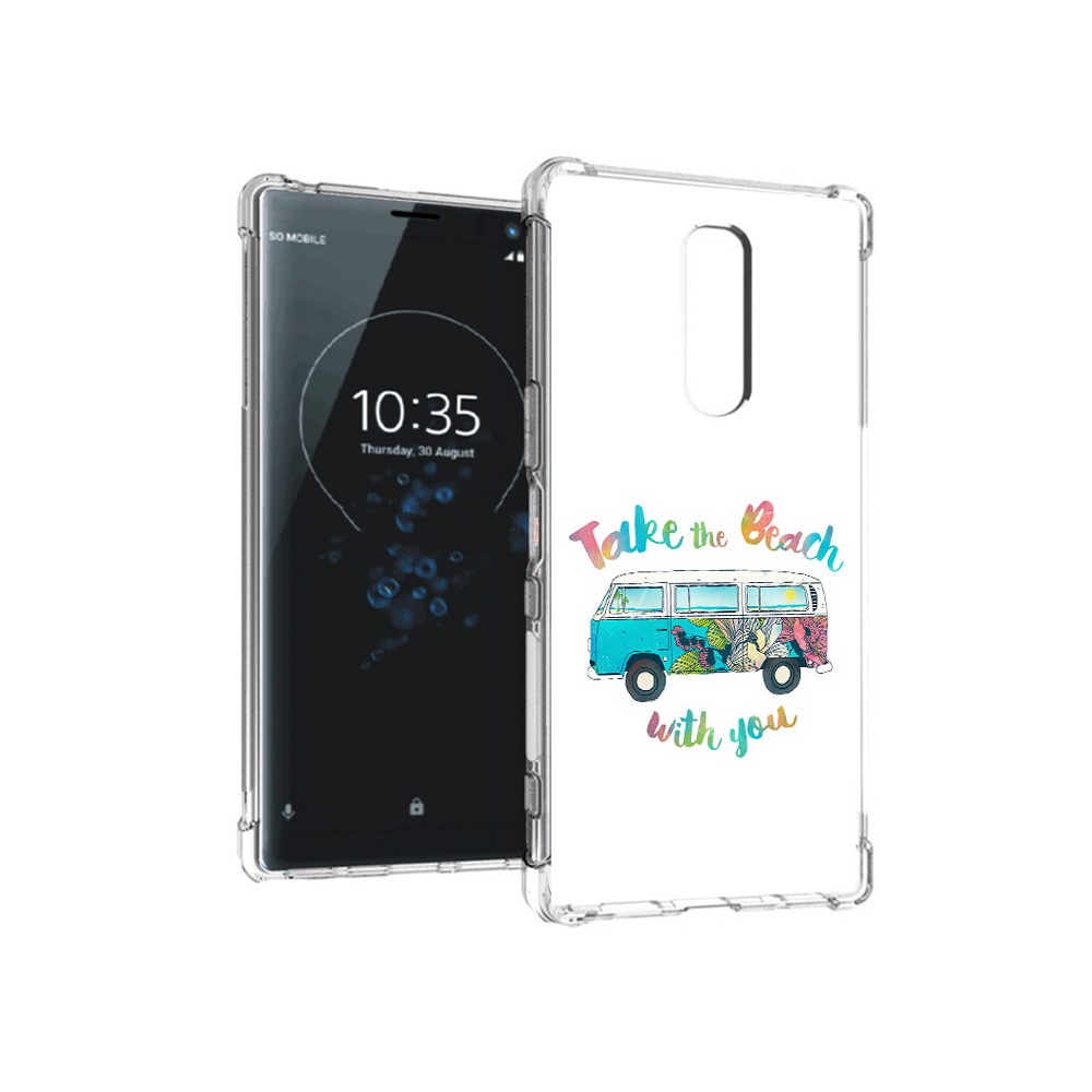 

Чехол MyPads Tocco для Sony Xperia 1 Хиппи автобус (PT141276.244.190), Прозрачный, Tocco