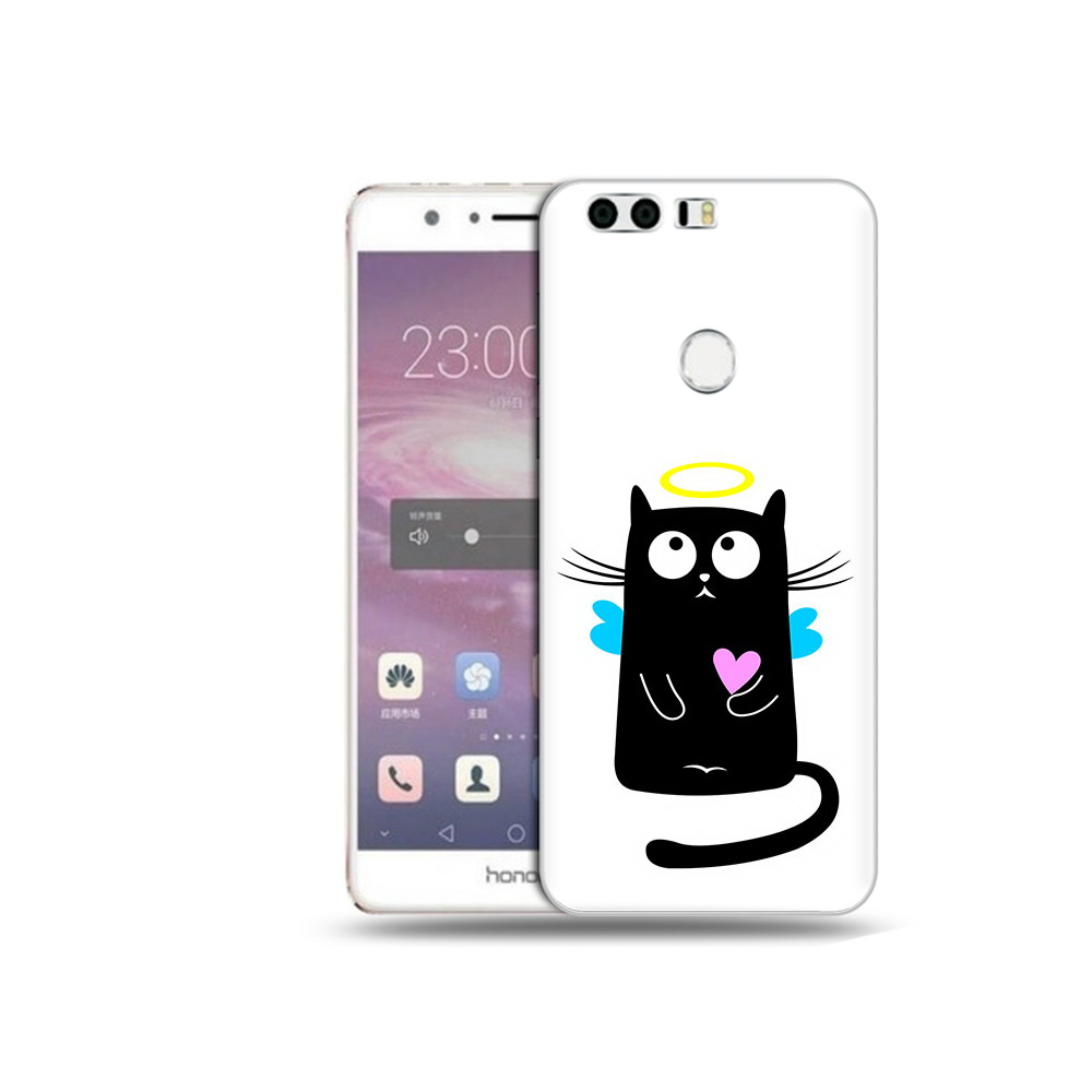 

Чехол MyPads Tocco для Honor 8 Кот ангелок (PT46676.38.96), Прозрачный, Tocco