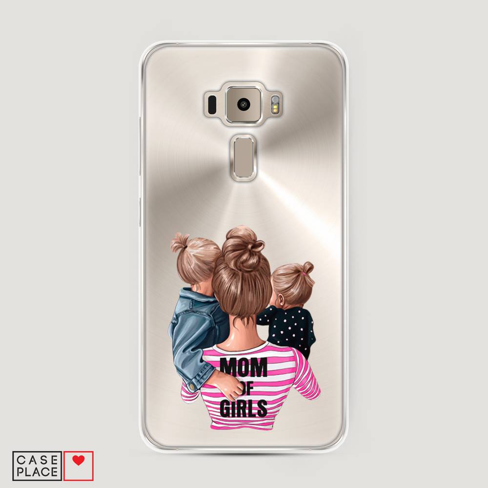 фото Чехол awog "mom of girls" для asus zenfone 3 ze520kl