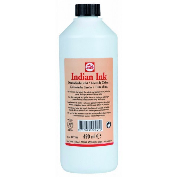 

Чернила Royal Talens 43727000 пластиковый флакон черные 1шт, Drawing Ink 490 мл №700 Черный