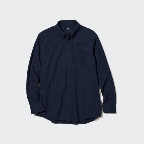 Рубашка мужская UNIQLO 450267COL69 синяя XS (доставка из-за рубежа)