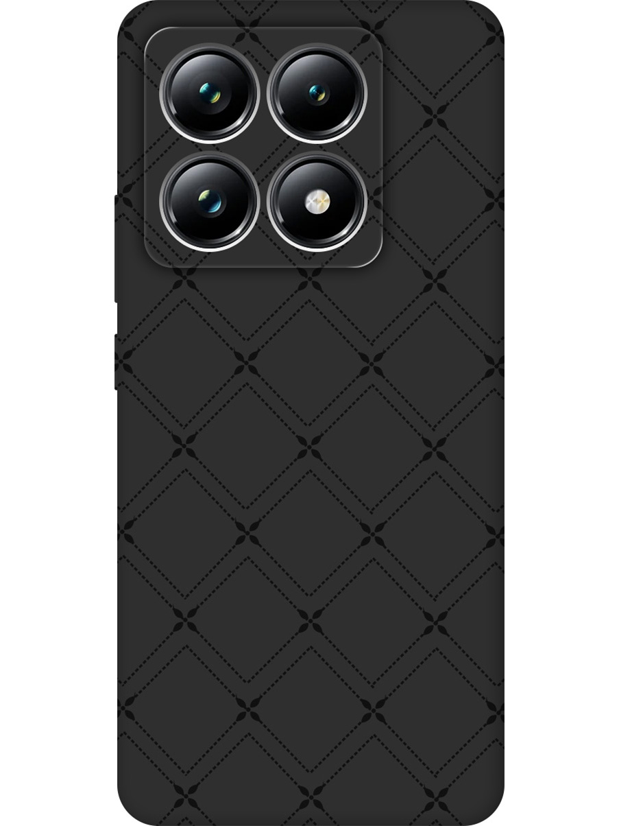 

Силиконовый чехол на Xiaomi 14T Pro с принтом "Стильные линии" матовый черный, 785979032