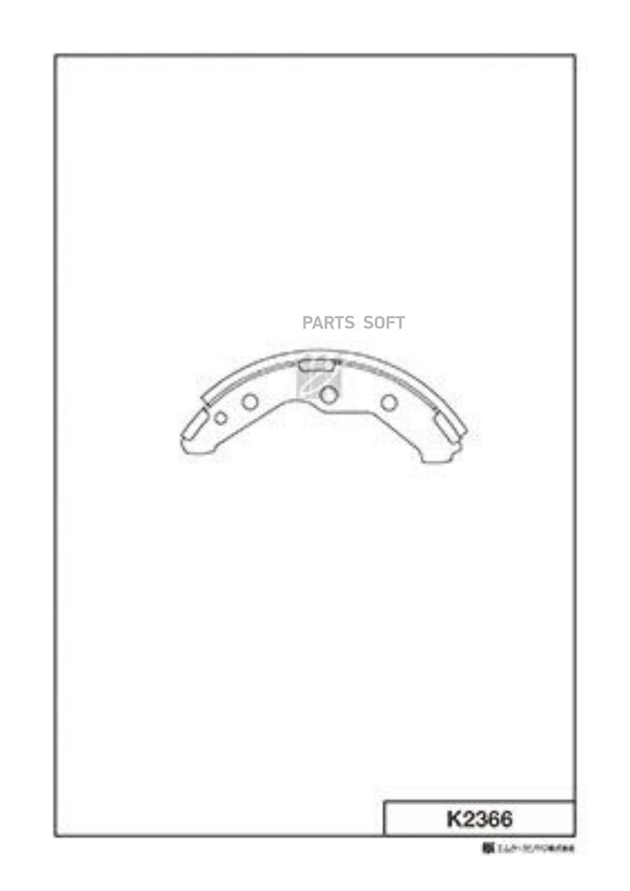 

Колодки тормозные барабанные, задние K2366 KASHIYAMA