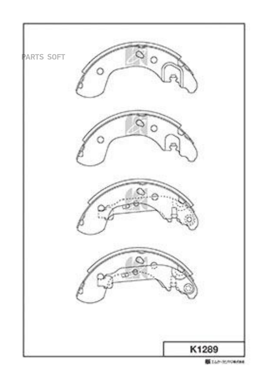

Тормозные колодки Kashiyama задние барабанные K1289