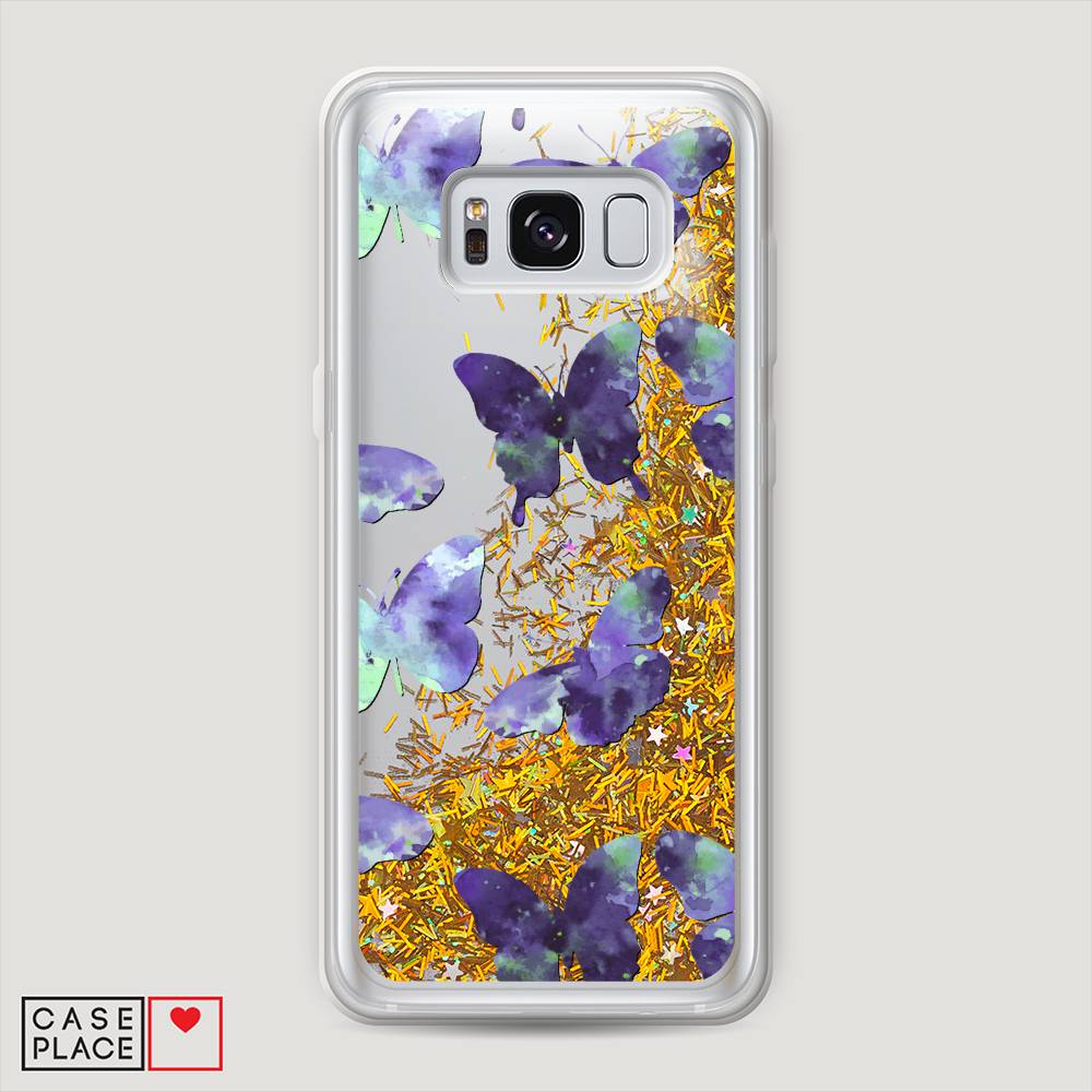 фото Чехол awog "бабочки отпечатки" для samsung galaxy s8