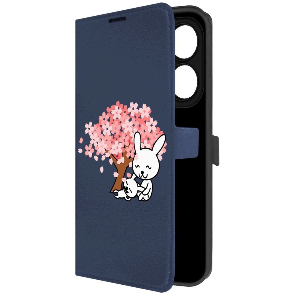 

Чехол-книжка Krutoff Eco Book для ITEL P55 Кролики (синий)