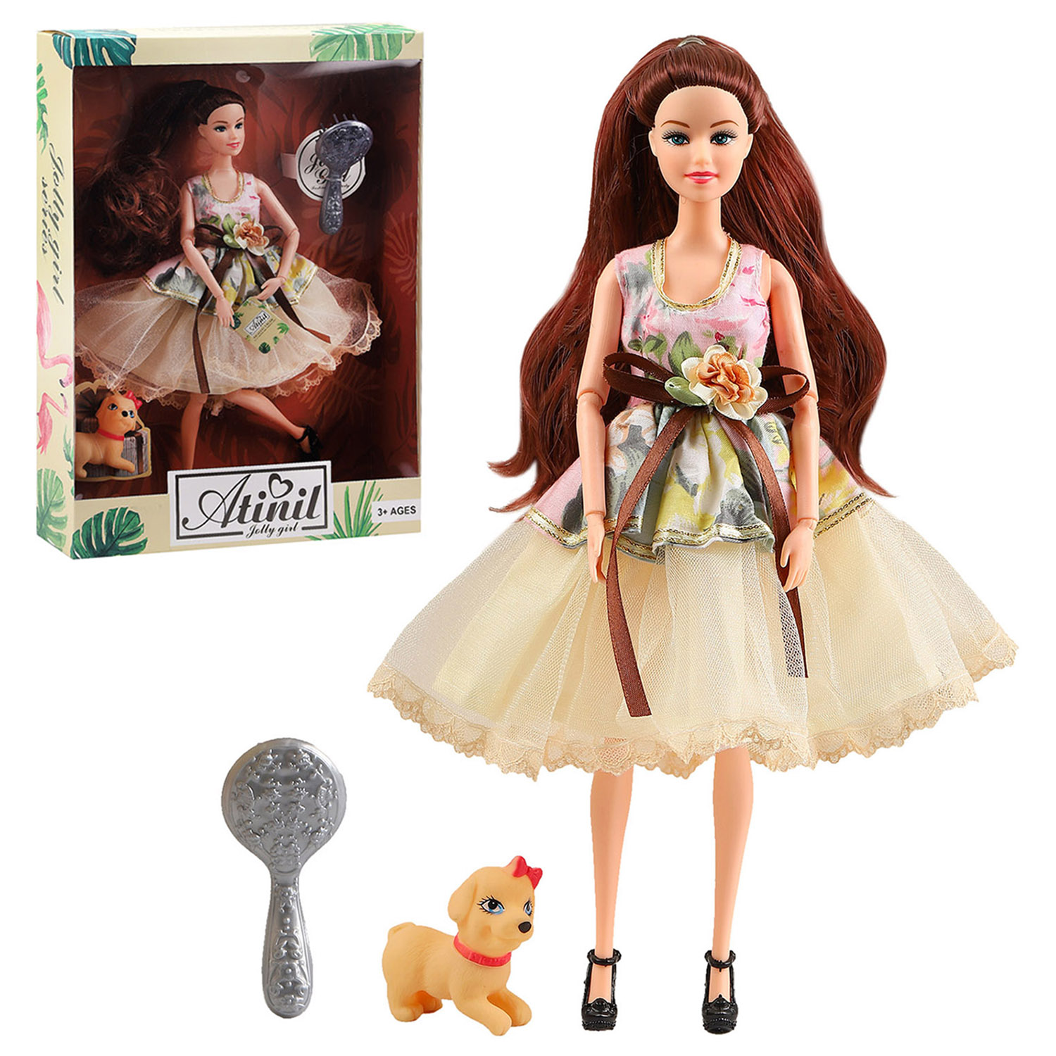 

Кукла Atinil с аксессуарами, мечта принцессы, пышное платье, туфельки, JB0209694