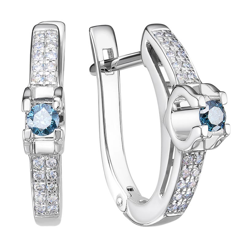 

Серьги из белого золота с бриллиантом Vesna jewelry 2489-251-261-00, 2489-251-261-00