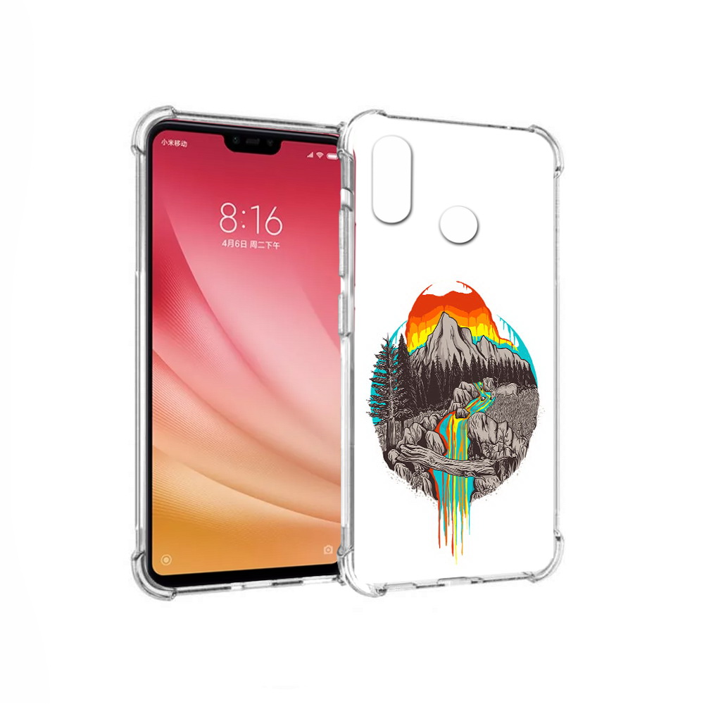 

Чехол MyPads Tocco для Xiaomi Mi 8 Радужный водопад (PT110454.314.144), Прозрачный, Tocco