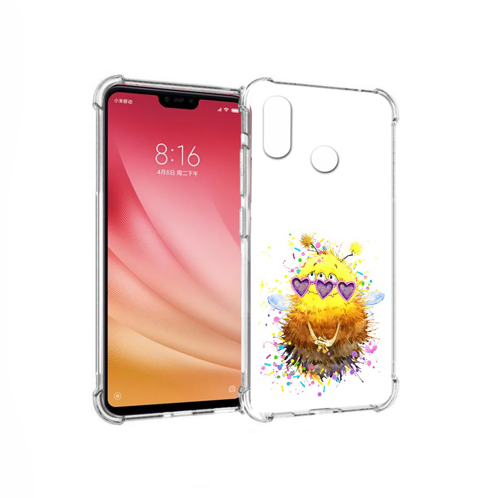 

Чехол MyPads Tocco для Xiaomi Mi 8 Пушитый шмель (PT110454.314.143), Прозрачный, Tocco