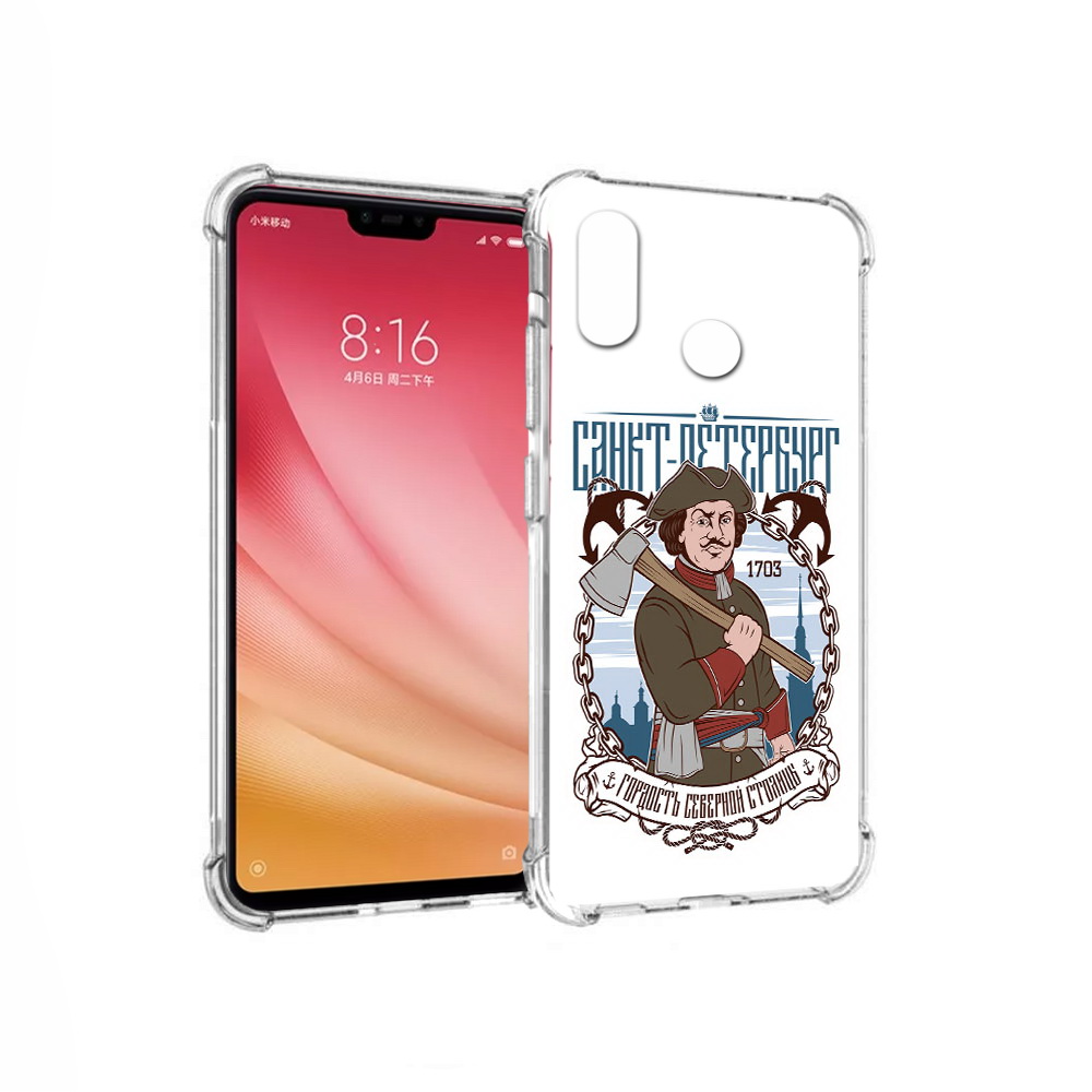 

Чехол MyPads Tocco для Xiaomi Mi 8 Петр первый (PT110454.314.134), Прозрачный, Tocco