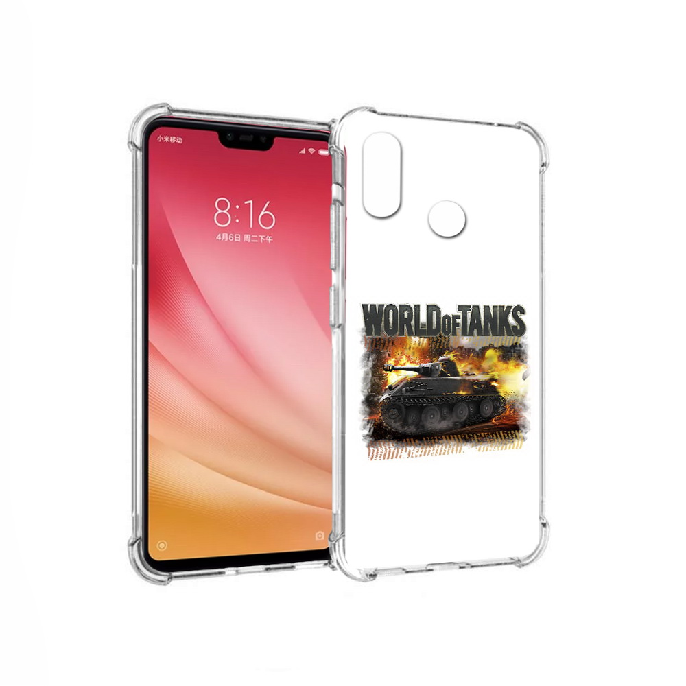 

Чехол MyPads Tocco для Xiaomi Mi 8 Мир танков-2 (PT110454.314.118), Прозрачный, Tocco