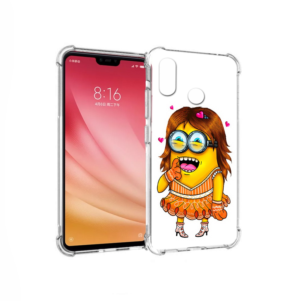 

Чехол MyPads Tocco для Xiaomi Mi 8 Миньон девочка (PT110454.314.116), Прозрачный, Tocco