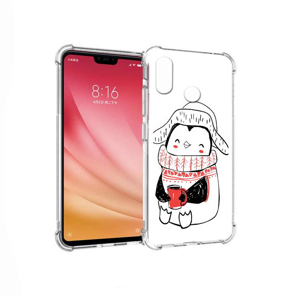 

Чехол MyPads Tocco для Xiaomi Mi 8 Милый пингвин (PT110454.314.115), Прозрачный, Tocco