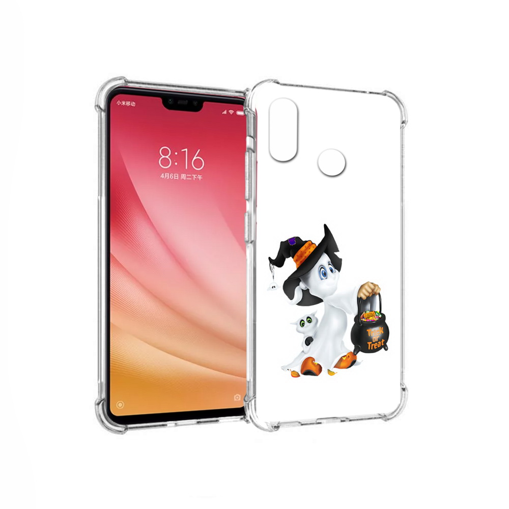 

Чехол MyPads Tocco для Xiaomi Mi 8 Маленький призрак (PT110454.314.113), Прозрачный, Tocco