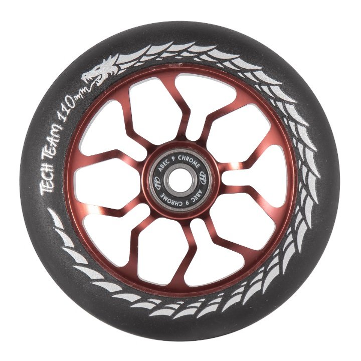 

Колесо для самоката Tech Team Duker 303, 110 мм, red, Черный;красный
