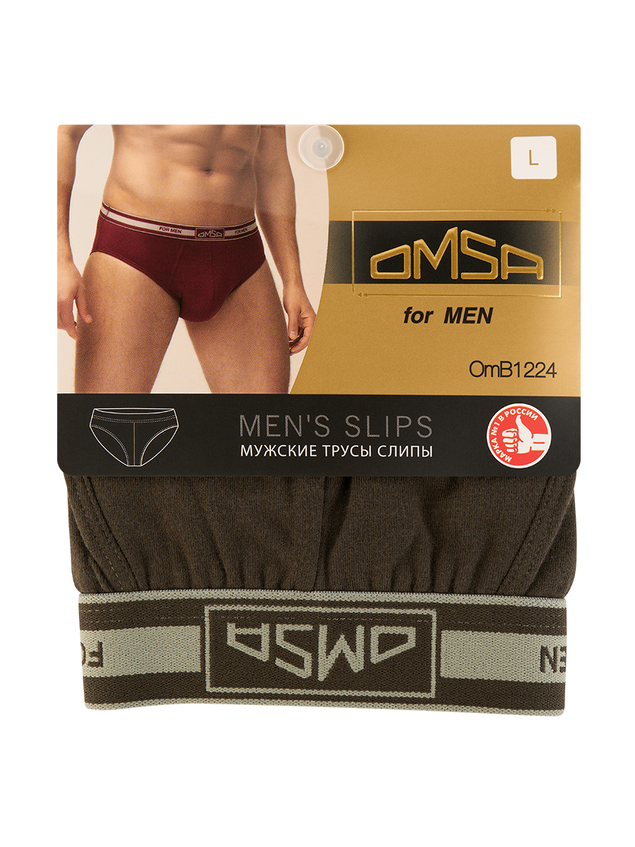 

Трусы мужские Omsa for men OmS 1224 хаки M, OmS 1224