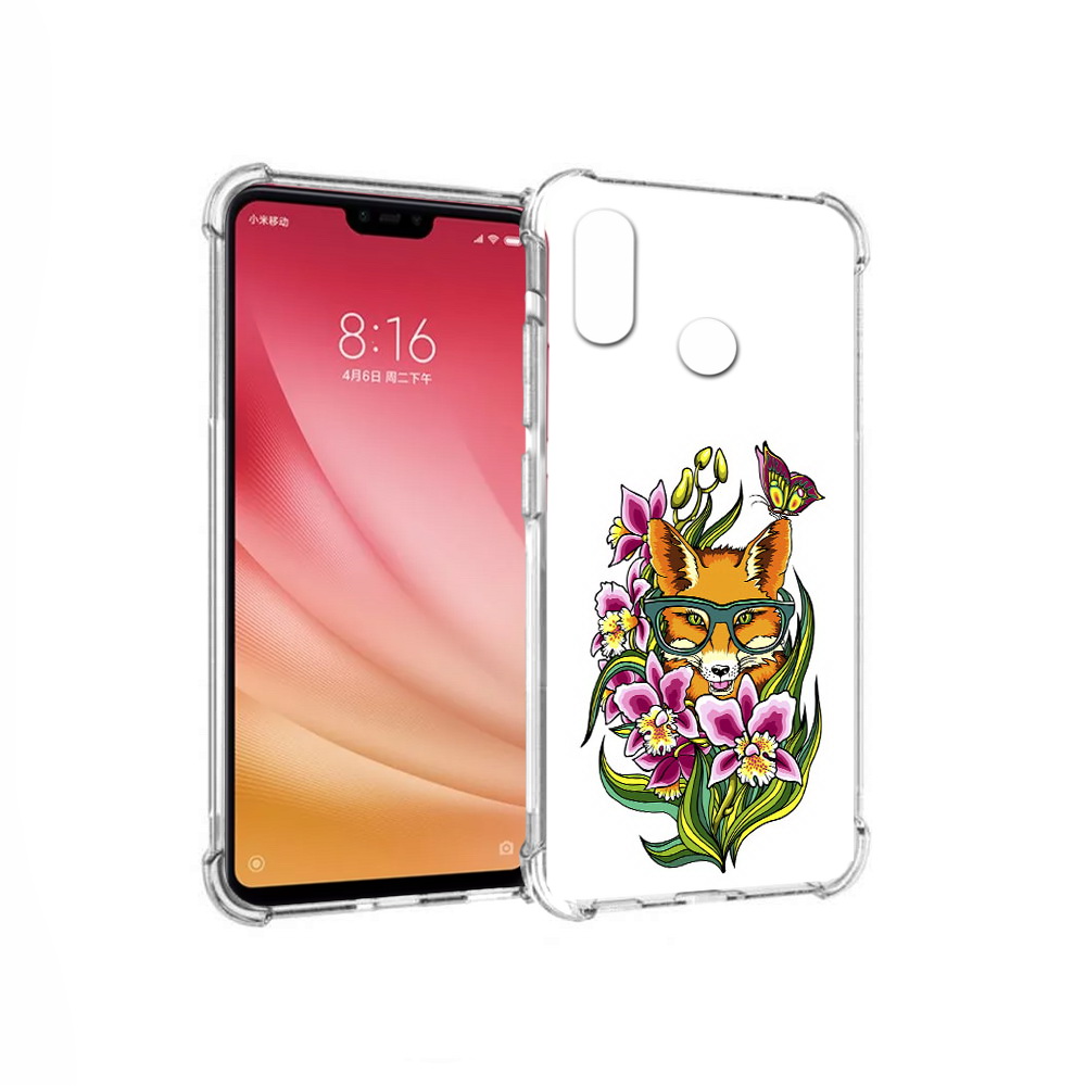 

Чехол MyPads Tocco для Xiaomi Mi 8 Лиса в цветах (PT110454.314.108), Прозрачный, Tocco