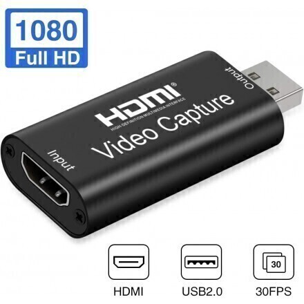 

Адаптер видеозахвата HDMI - USB 2.0 1080P, KS-is