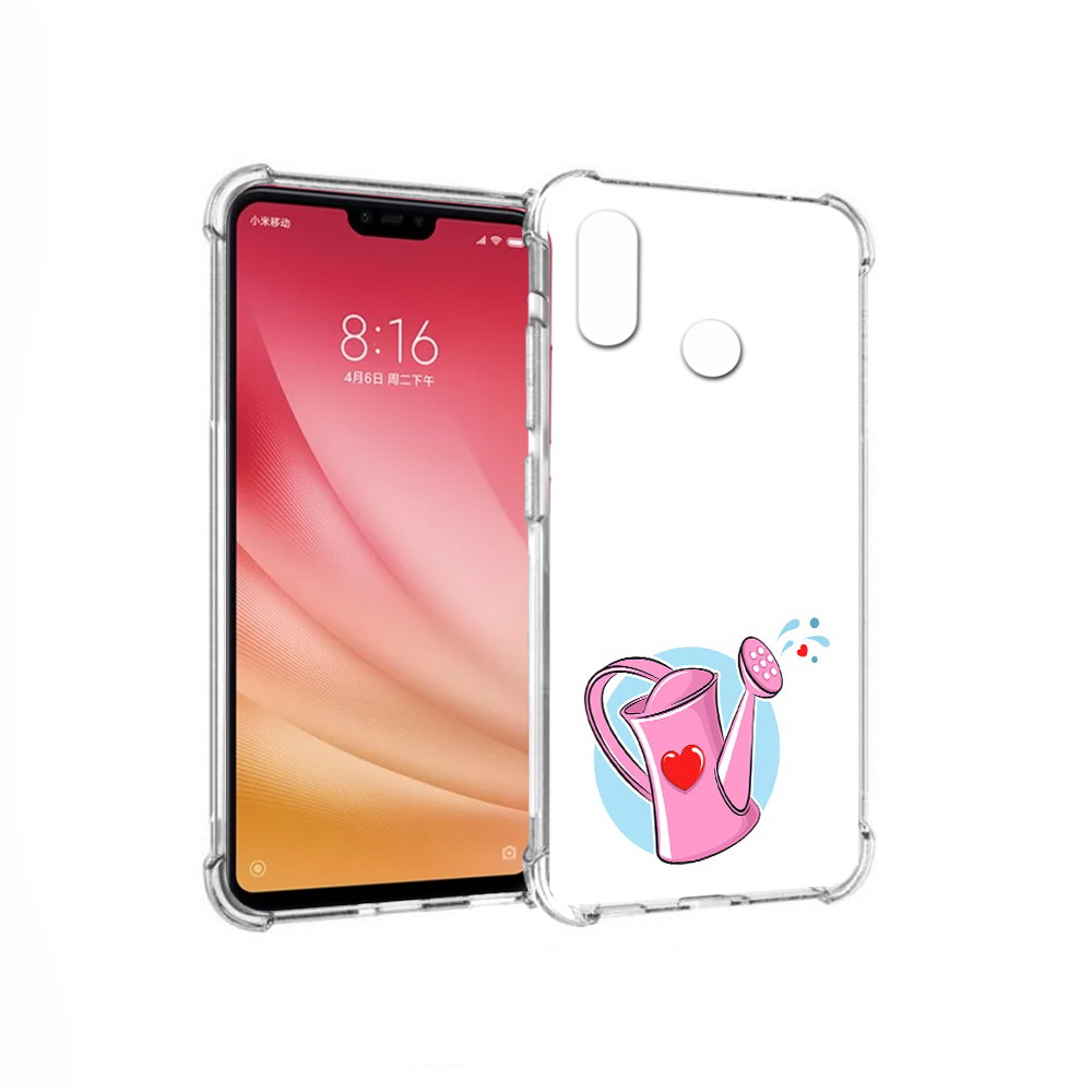

Чехол MyPads Tocco для Xiaomi Mi 8 Лейка любви 14 февраля (PT110454.314.103), Прозрачный, Tocco