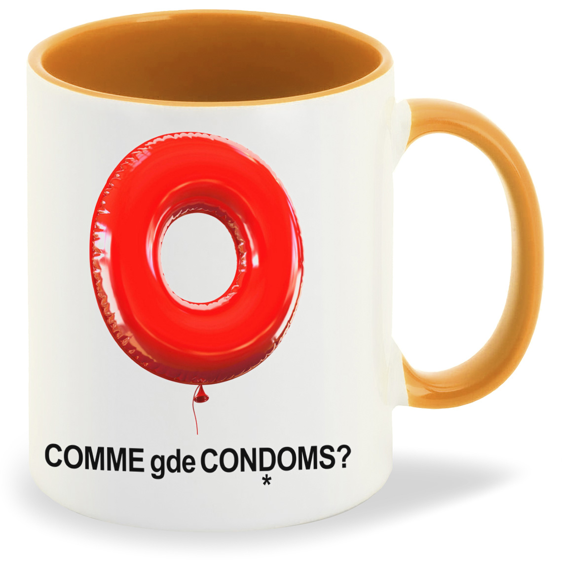 

Кружка CoolPodarok Comme gde condoms, Comme gde condoms