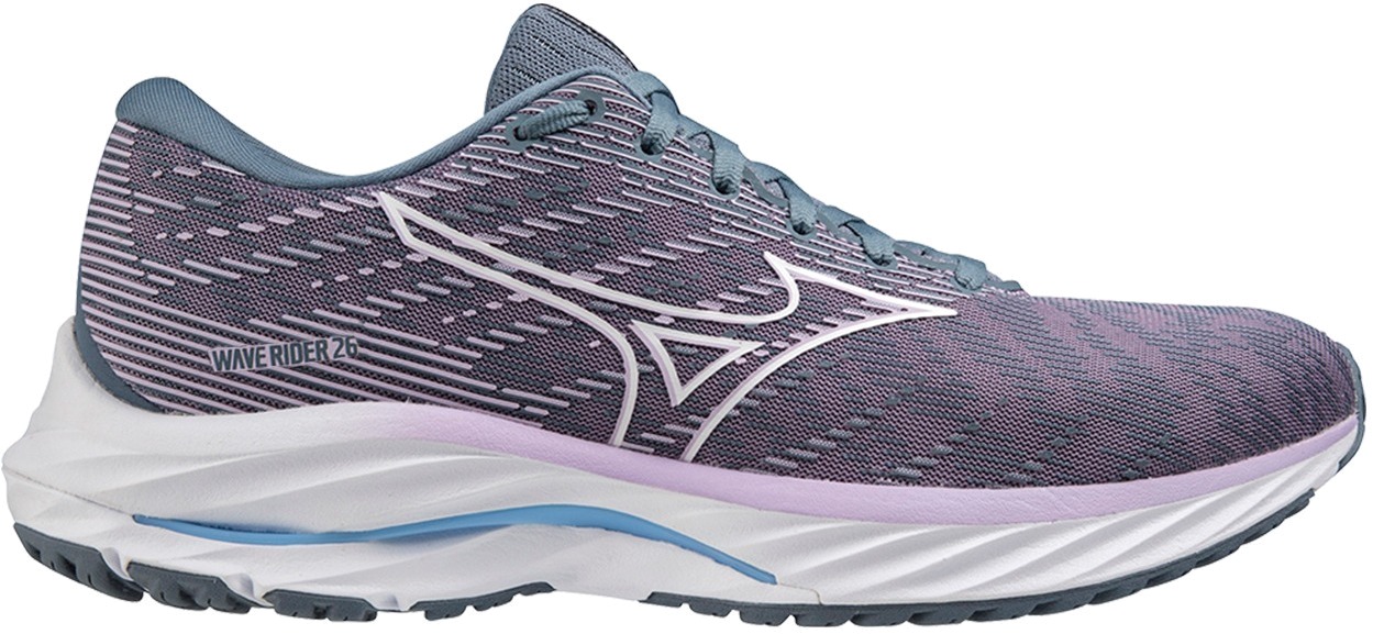 

Кроссовки женские Mizuno Wave Rider 26 (W) фиолетовые 6.5 UK, Фиолетовый, Wave Rider 26 (W)