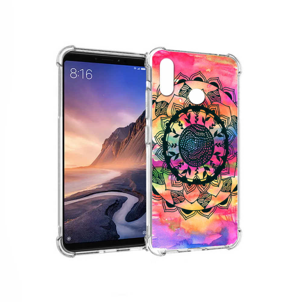 

Чехол MyPads Tocco для Xiaomi Mi Max 3 яркая абстракция круглый цветок (PT115366.313.704), Прозрачный, Tocco