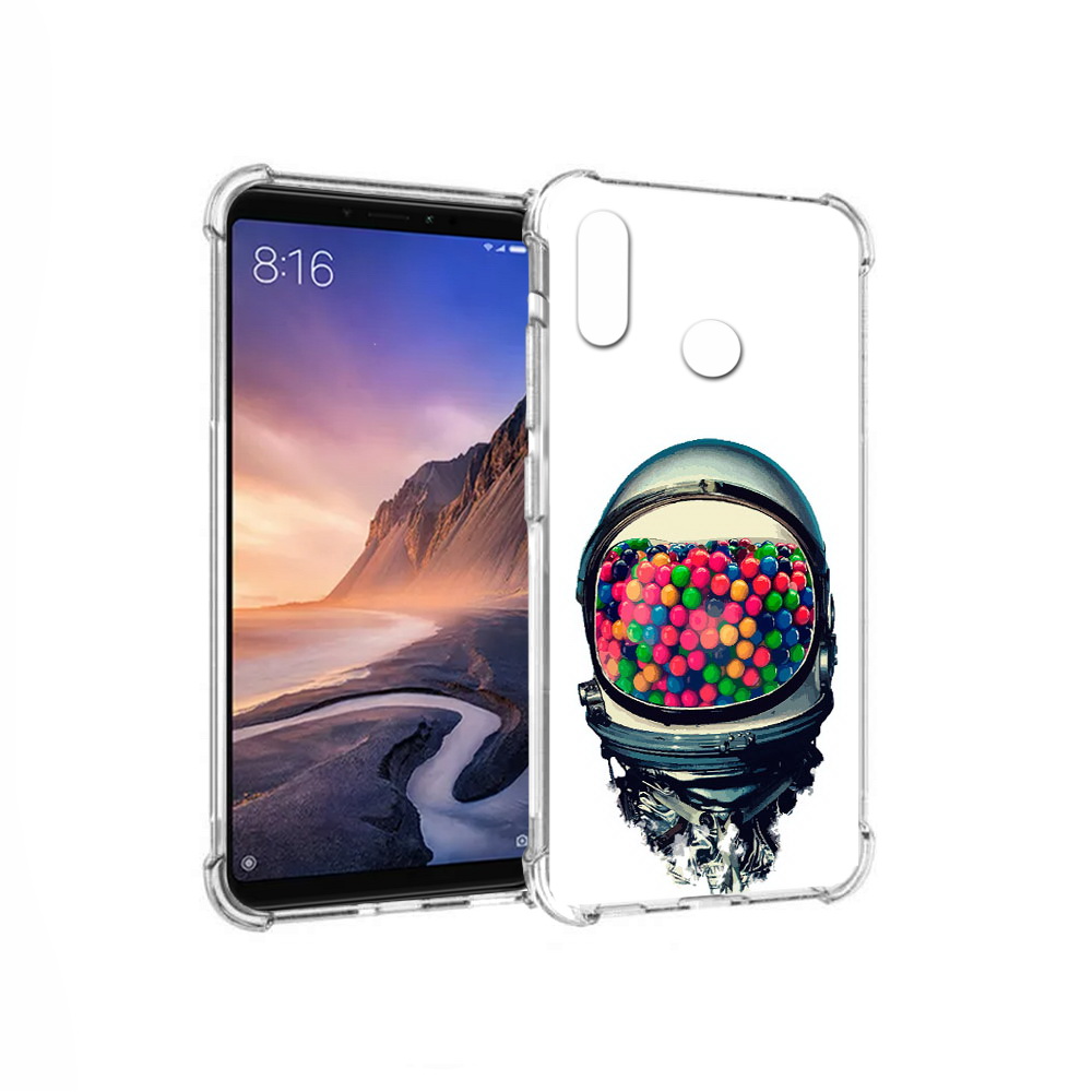 

Чехол MyPads Tocco для Xiaomi Mi Max 3 шлем космонавта (PT115366.313.700), Прозрачный, Tocco