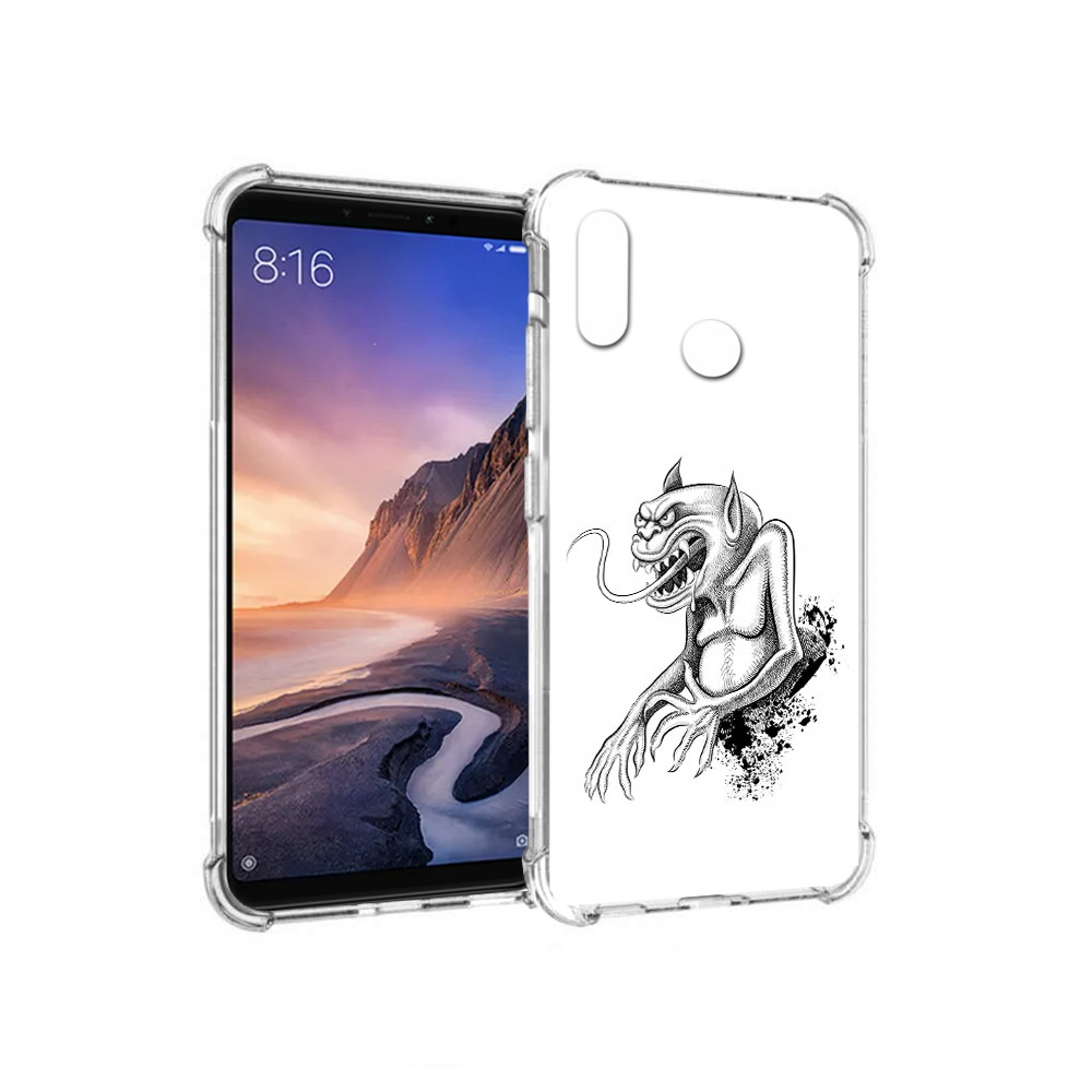 

Чехол MyPads Tocco для Xiaomi Mi Max 3 чорт (PT115366.313.692), Прозрачный, Tocco