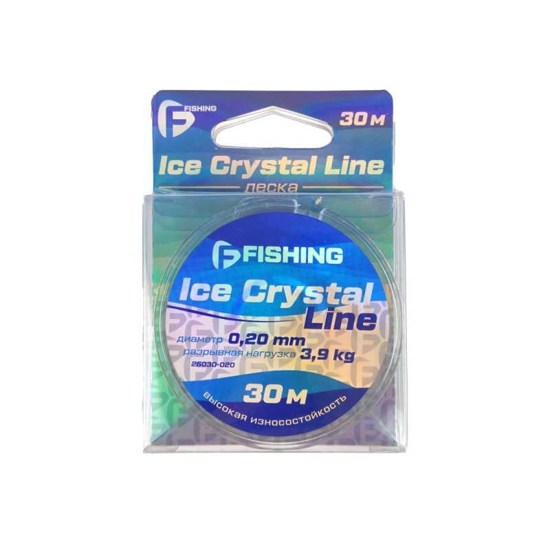 Леска F-FISHING Ice Crystal Line 30м 0,20мм