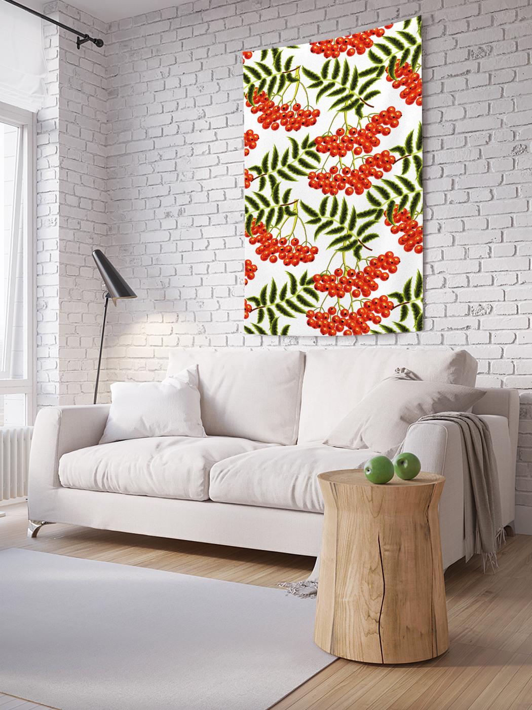 

Вертикальное фотопанно на стену JoyArty Гроздья рябины 100x150 см, Гроздья рябины