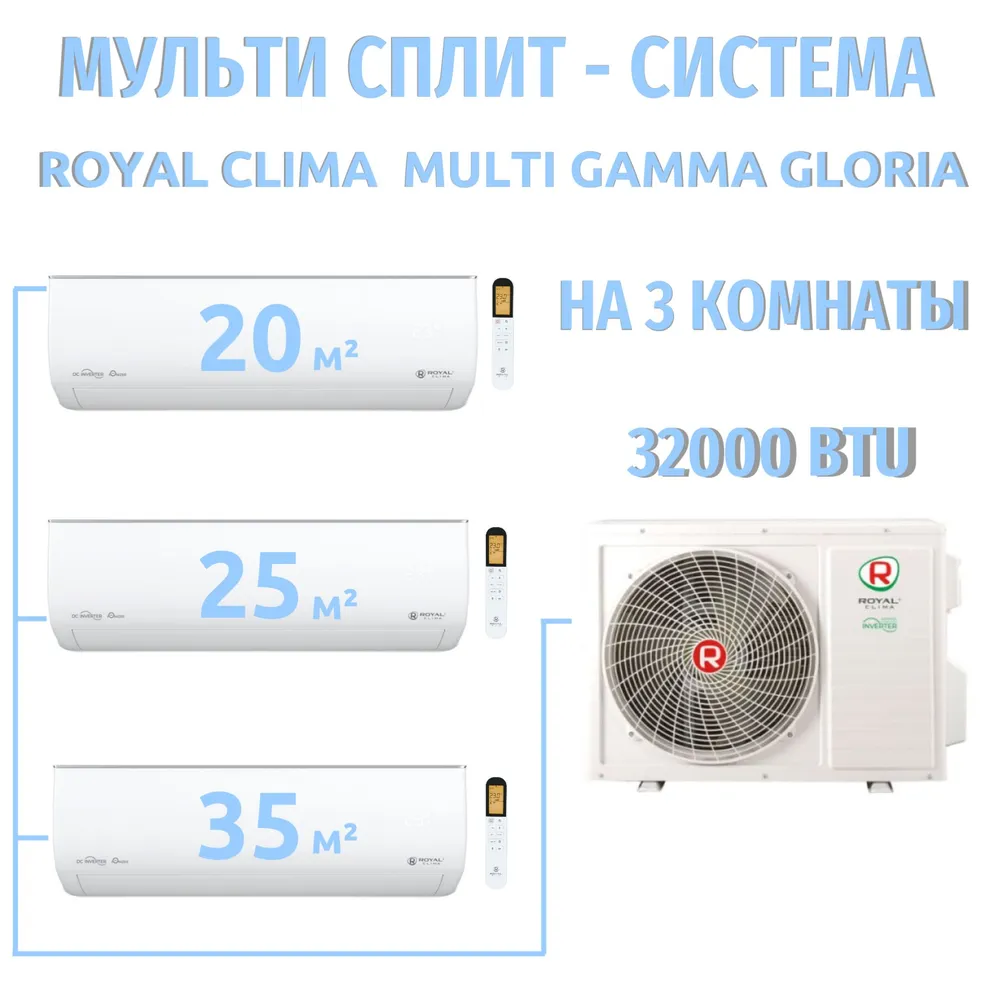 

Мульти сплит-система ROYAL Clima 4TFM-32HN, 4TFM-32HN