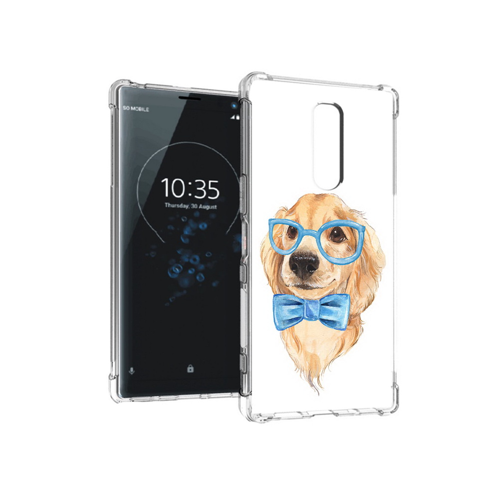 

Чехол MyPads Tocco для Sony Xperia 1 Собака интеллигент (PT141276.244.159), Прозрачный, Tocco