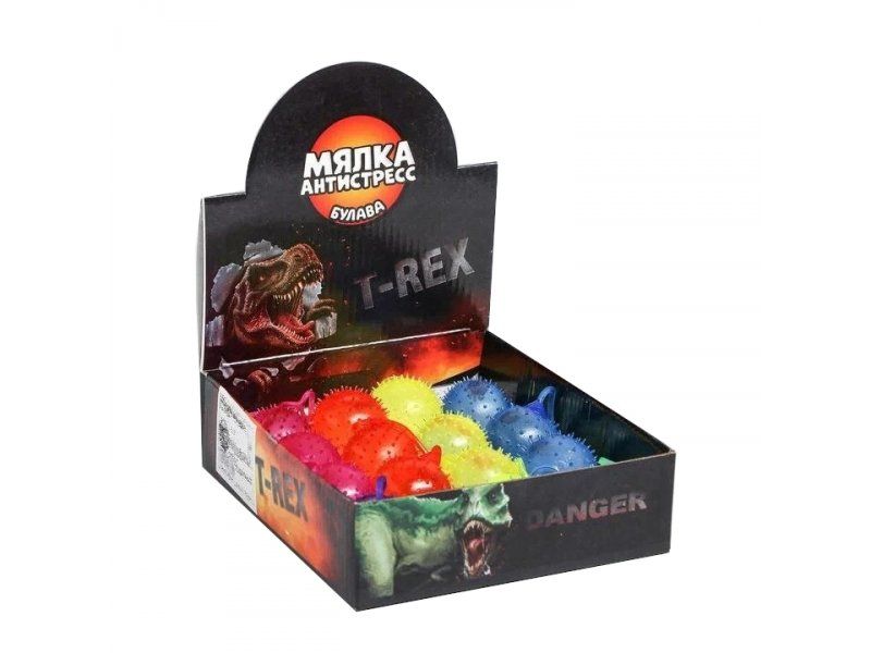 

Игрушка-антистресс Funny Toys Мялка-булава Дино в ассортименте, Разноцветный