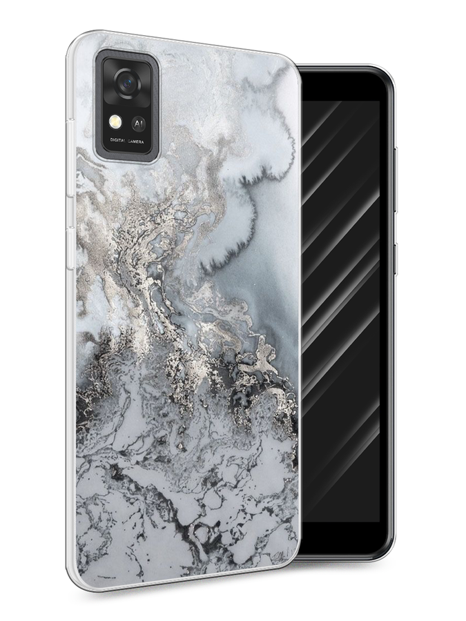 

Чехол Awog на ZTE Blade A31 / ЗТЕ Блэйд A31 "Морозная лавина серая", Разноцветный, 134650-3