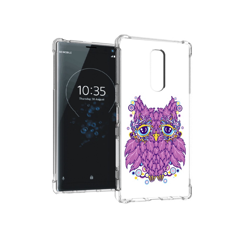 

Чехол MyPads Tocco для Sony Xperia 1 Розовая сова (PT141276.244.147), Прозрачный, Tocco
