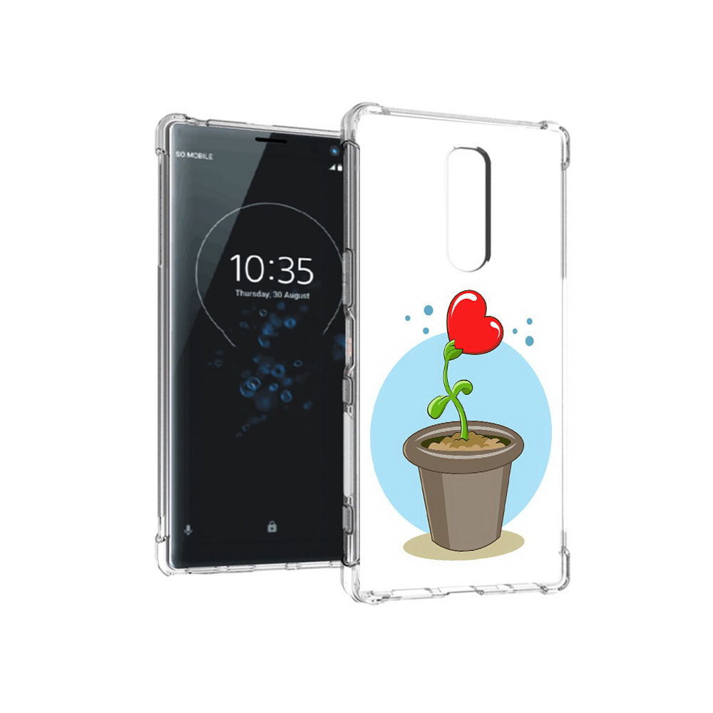 

Чехол MyPads Tocco для Sony Xperia 1 Растение любви 14 февраля (PT141276.244.145), Прозрачный, Tocco