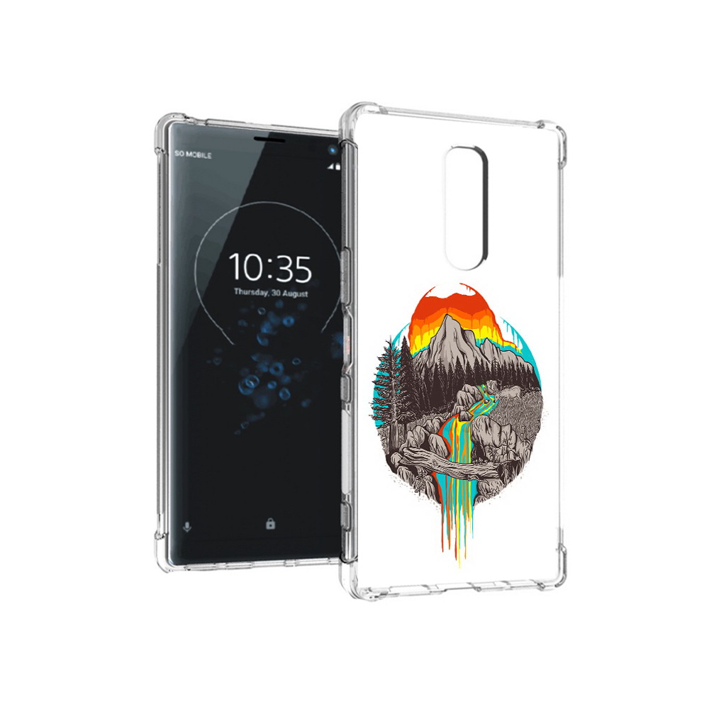 

Чехол MyPads Tocco для Sony Xperia 1 Радужный водопад (PT141276.244.144), Прозрачный, Tocco