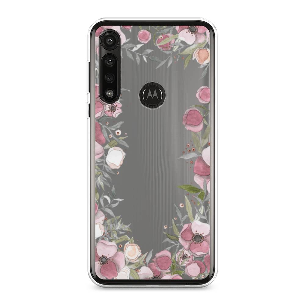 

Чехол Awog на Motorola Moto G Power 2020 "Розовая цветочная рамка", Разноцветный, 242650-8
