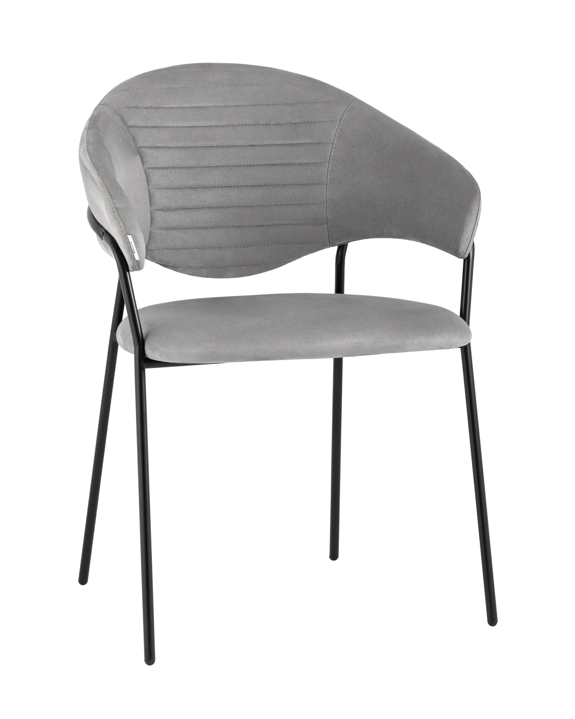 фото Стул алексис искусственная замша серый stool group