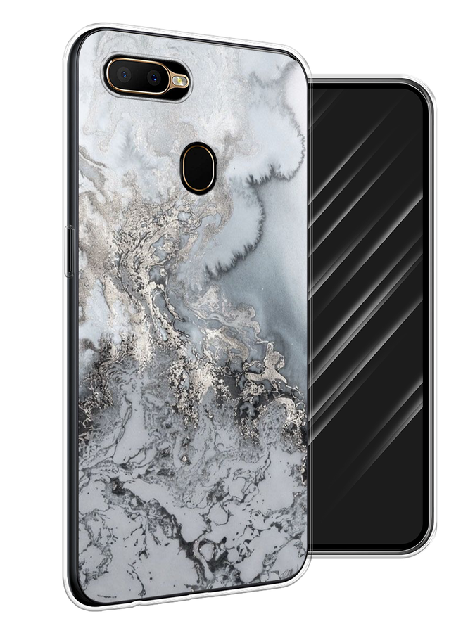 

Чехол Awog на Oppo A5s "Морозная лавина серая", Разноцветный, 252350-3