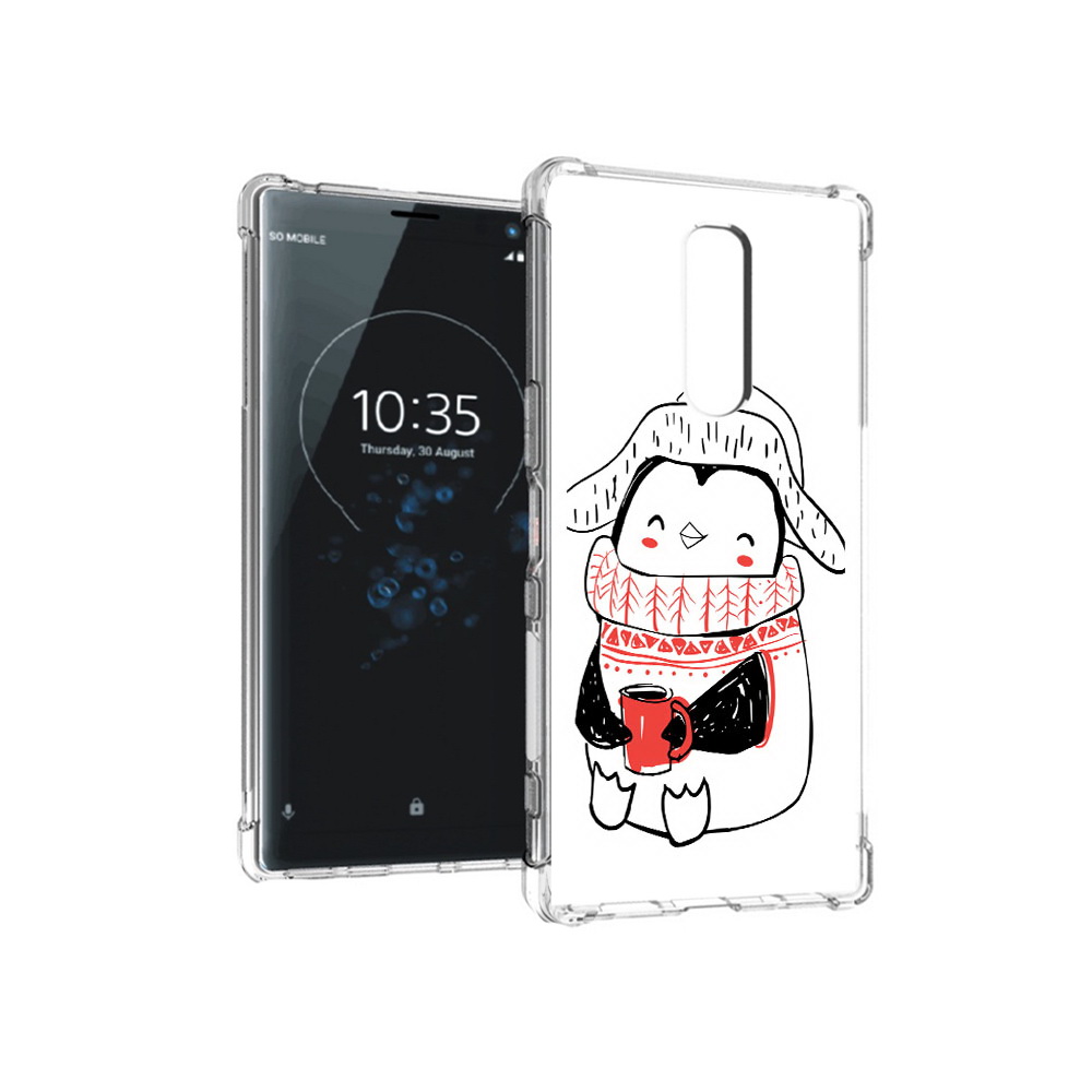 

Чехол MyPads Tocco для Sony Xperia 1 Милый пингвин (PT141276.244.115), Прозрачный, Tocco