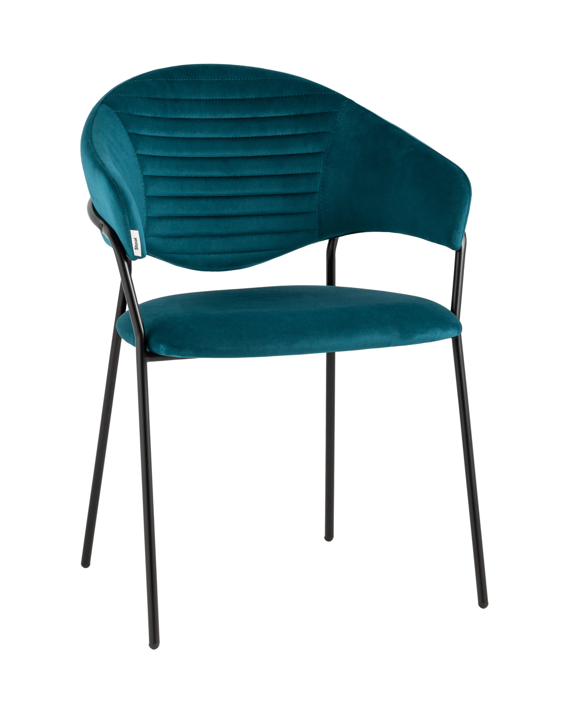 фото Стул алексис велюр сине-зелёный stool group