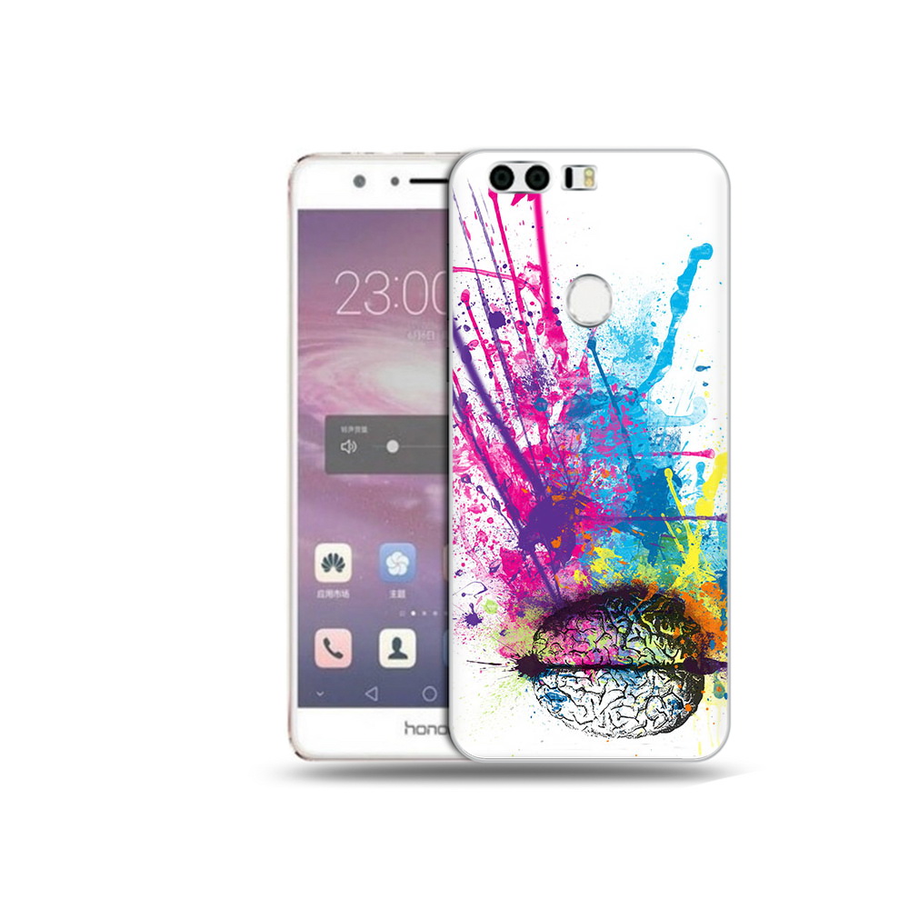 

Чехол MyPads Tocco для Honor 8 яркий красочный мозг (PT46676.38.710), Прозрачный, Tocco